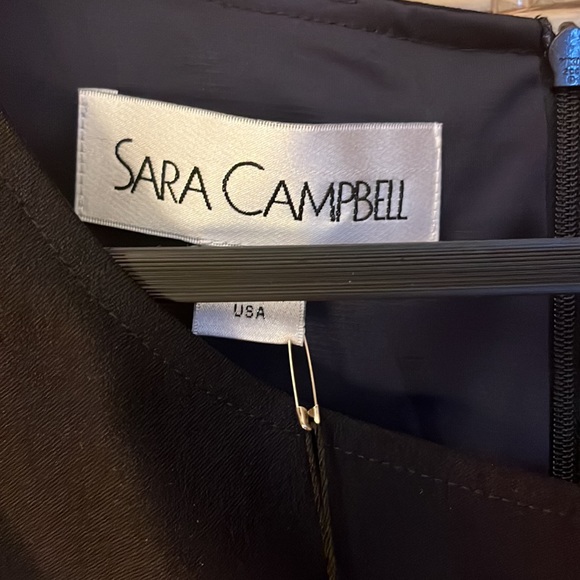 Sarah Campbell pleat front aline w/ grosgrain ribbon around the waist size 14 - Picture 3 of 7